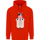 A Cow Holding a Snellen Eye Chart Glasses Childrens Kids Hoodie Bright Red