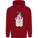 A Cow Holding a Snellen Eye Chart Glasses Childrens Kids Hoodie Red