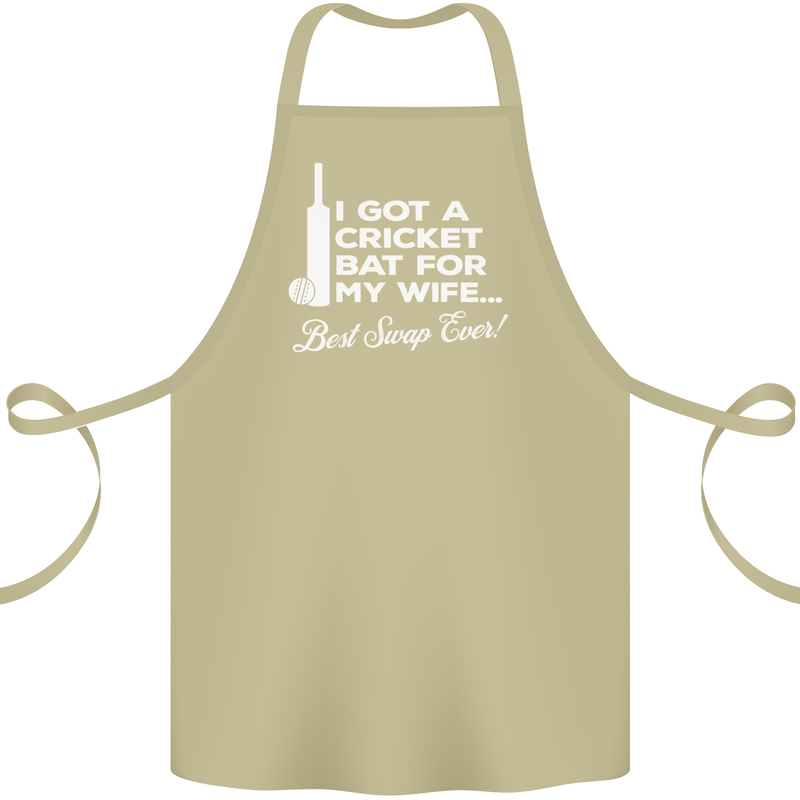 A Cricket Bat for My Wife Best Swap Ever! Cotton Apron 100% Organic Khaki