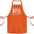A Cricket Bat for My Wife Best Swap Ever! Cotton Apron 100% Organic Orange