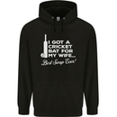 A Cricket Bat for My Wife Best Swap Ever! Mens 80% Cotton Hoodie Black