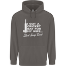A Cricket Bat for My Wife Best Swap Ever! Mens 80% Cotton Hoodie Charcoal