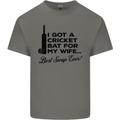 A Cricket Bat for My Wife Best Swap Ever! Mens Cotton T-Shirt Tee Top Charcoal