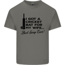 A Cricket Bat for My Wife Best Swap Ever! Mens Cotton T-Shirt Tee Top Charcoal