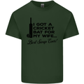 A Cricket Bat for My Wife Best Swap Ever! Mens Cotton T-Shirt Tee Top Forest Green