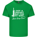 A Cricket Bat for My Wife Best Swap Ever! Mens Cotton T-Shirt Tee Top Irish Green