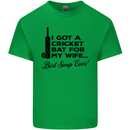 A Cricket Bat for My Wife Best Swap Ever! Mens Cotton T-Shirt Tee Top Irish Green