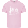 A Cricket Bat for My Wife Best Swap Ever! Mens Cotton T-Shirt Tee Top Light Pink