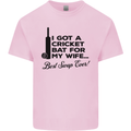 A Cricket Bat for My Wife Best Swap Ever! Mens Cotton T-Shirt Tee Top Light Pink