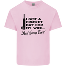 A Cricket Bat for My Wife Best Swap Ever! Mens Cotton T-Shirt Tee Top Light Pink
