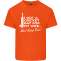 A Cricket Bat for My Wife Best Swap Ever! Mens Cotton T-Shirt Tee Top Orange