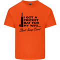 A Cricket Bat for My Wife Best Swap Ever! Mens Cotton T-Shirt Tee Top Orange
