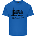 A Cricket Bat for My Wife Best Swap Ever! Mens Cotton T-Shirt Tee Top Royal Blue