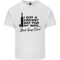A Cricket Bat for My Wife Best Swap Ever! Mens Cotton T-Shirt Tee Top White