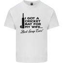 A Cricket Bat for My Wife Best Swap Ever! Mens Cotton T-Shirt Tee Top White