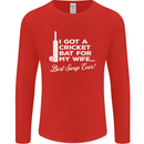 A Cricket Bat for My Wife Best Swap Ever! Mens Long Sleeve T-Shirt Red