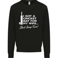 A Cricket Bat for My Wife Best Swap Ever! Mens Sweatshirt Jumper Black