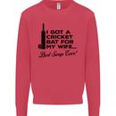 A Cricket Bat for My Wife Best Swap Ever! Mens Sweatshirt Jumper Heliconia