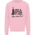 A Cricket Bat for My Wife Best Swap Ever! Mens Sweatshirt Jumper Light Pink