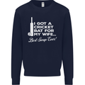 A Cricket Bat for My Wife Best Swap Ever! Mens Sweatshirt Jumper Navy Blue