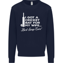 A Cricket Bat for My Wife Best Swap Ever! Mens Sweatshirt Jumper Navy Blue