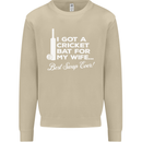A Cricket Bat for My Wife Best Swap Ever! Mens Sweatshirt Jumper Sand