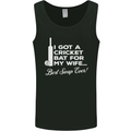 A Cricket Bat for My Wife Best Swap Ever! Mens Vest Tank Top Black