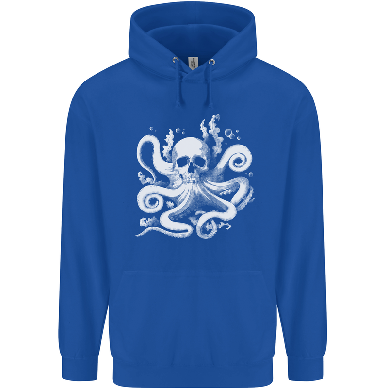 A Cthulhu Kraken Octopus Mythology Childrens Kids Hoodie Royal Blue