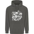 A Cthulhu Kraken Octopus Mythology Childrens Kids Hoodie Storm Grey