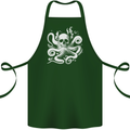 A Cthulhu Kraken Octopus Mythology Cotton Apron 100% Organic Forest Green