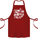 A Cthulhu Kraken Octopus Mythology Cotton Apron 100% Organic Maroon