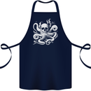 A Cthulhu Kraken Octopus Mythology Cotton Apron 100% Organic Navy Blue