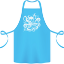 A Cthulhu Kraken Octopus Mythology Cotton Apron 100% Organic Turquoise
