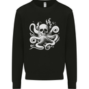 A Cthulhu Kraken Octopus Mythology Kids Sweatshirt Jumper Black