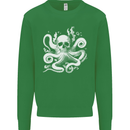 A Cthulhu Kraken Octopus Mythology Kids Sweatshirt Jumper Irish Green
