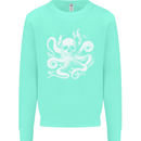 A Cthulhu Kraken Octopus Mythology Kids Sweatshirt Jumper Peppermint