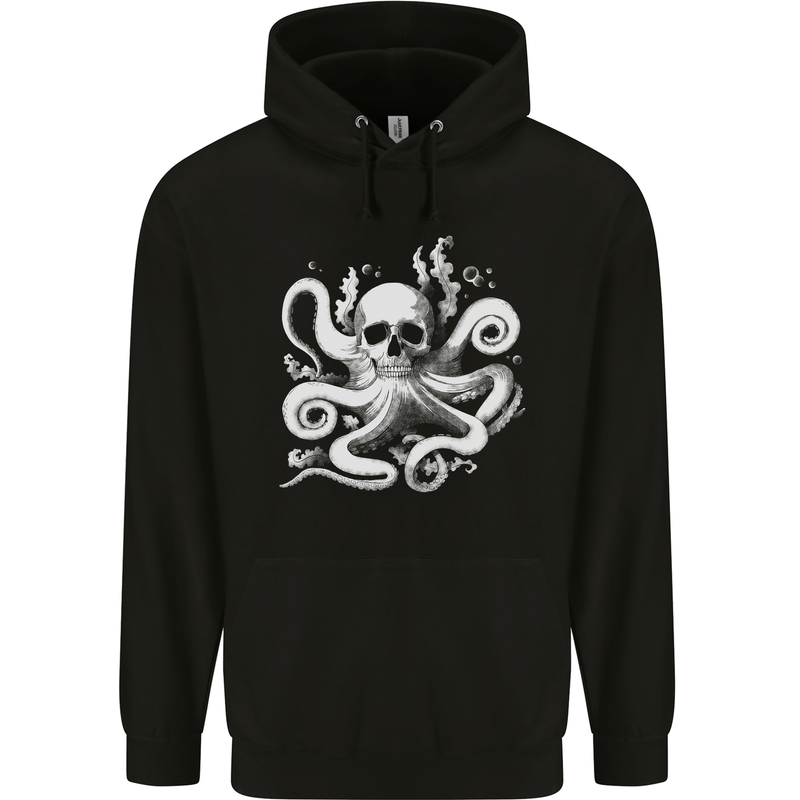 A Cthulhu Kraken Octopus Mythology Mens 80% Cotton Hoodie Black