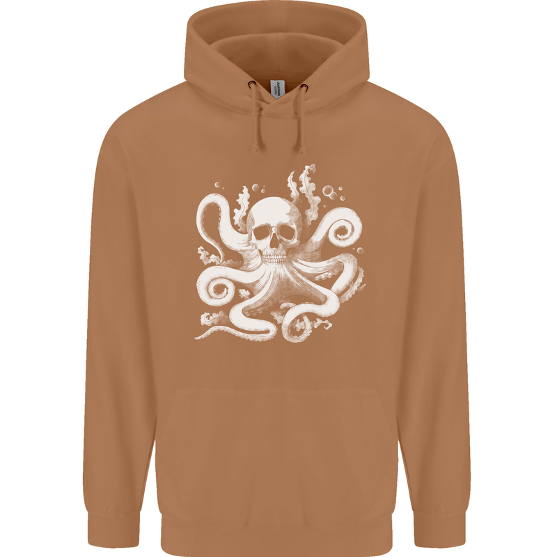 A Cthulhu Kraken Octopus Mythology Mens 80% Cotton Hoodie Caramel Latte