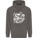 A Cthulhu Kraken Octopus Mythology Mens 80% Cotton Hoodie Charcoal