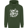 A Cthulhu Kraken Octopus Mythology Mens 80% Cotton Hoodie Forest Green