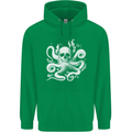 A Cthulhu Kraken Octopus Mythology Mens 80% Cotton Hoodie Irish Green