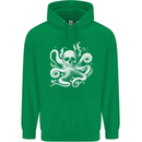 A Cthulhu Kraken Octopus Mythology Mens 80% Cotton Hoodie Irish Green