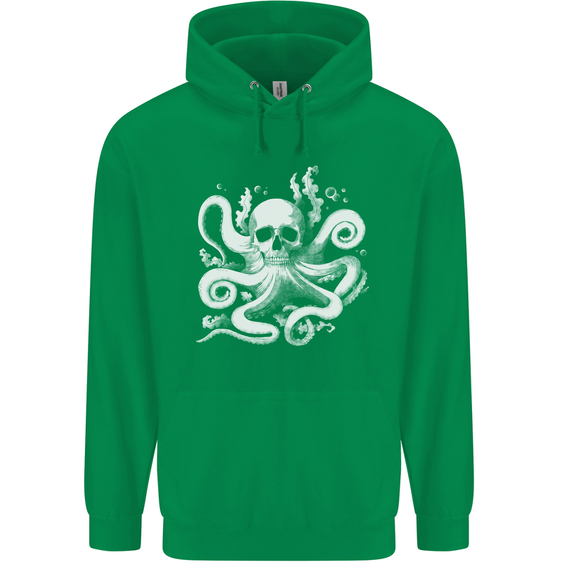 A Cthulhu Kraken Octopus Mythology Mens 80% Cotton Hoodie Irish Green