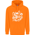 A Cthulhu Kraken Octopus Mythology Mens 80% Cotton Hoodie Orange