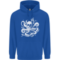 A Cthulhu Kraken Octopus Mythology Mens 80% Cotton Hoodie Royal Blue