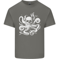 A Cthulhu Kraken Octopus Mythology Mens Cotton T-Shirt Tee Top Charcoal