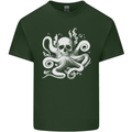 A Cthulhu Kraken Octopus Mythology Mens Cotton T-Shirt Tee Top Forest Green