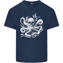 A Cthulhu Kraken Octopus Mythology Mens Cotton T-Shirt Tee Top Navy Blue
