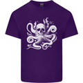 A Cthulhu Kraken Octopus Mythology Mens Cotton T-Shirt Tee Top Purple