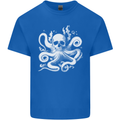 A Cthulhu Kraken Octopus Mythology Mens Cotton T-Shirt Tee Top Royal Blue